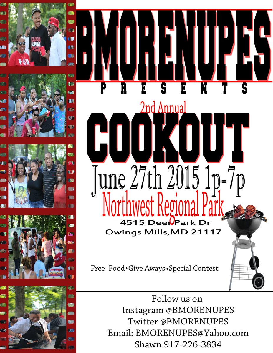 BmoreNupes's tweet photo. 5 days aways from #TheBmoreNupes #Cookout #June27th http://t.co/K0wd3Zddud