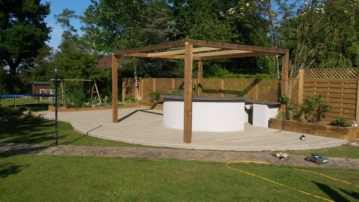 Beach bar #Harpendencompositedecking