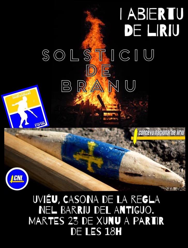 CNLiriu's tweet photo. Esti martes vamos tar n'Uviéu, entamando'l I Abiertu de #Liriu del Solsticiu de Branu http://t.co/bIQkULtqW7