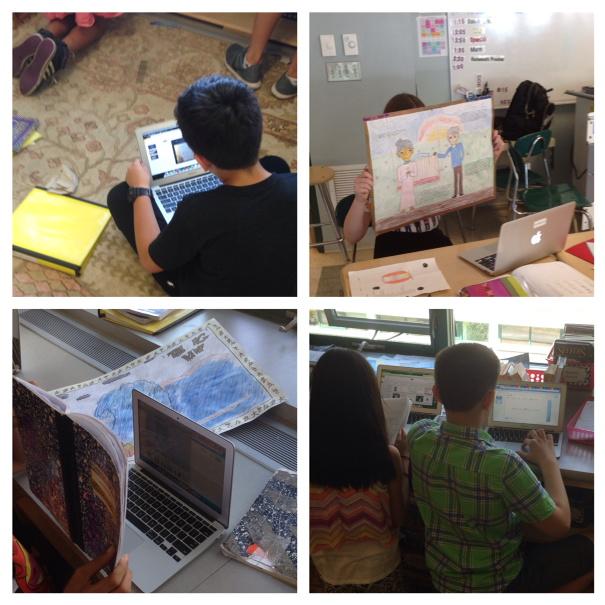 SixthGradeSavvy's tweet photo. Readers and writers reflect on their work to acknowledge growth #heathmindset http://t.co/R8C8gFykzc