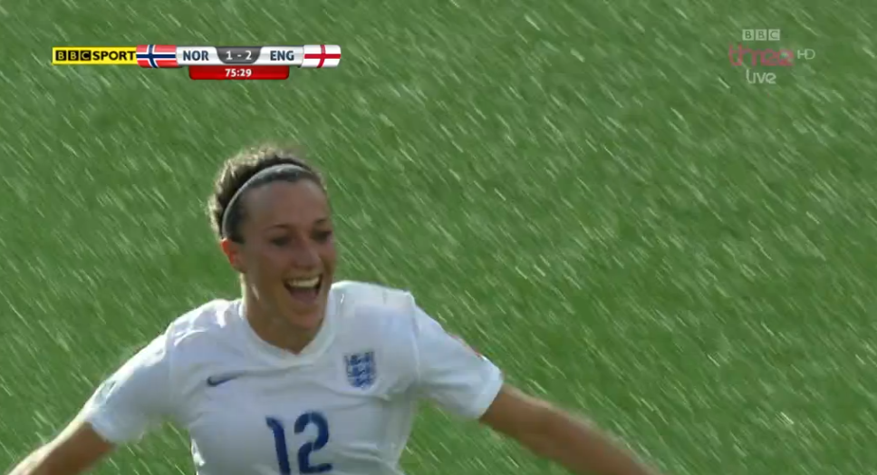BBCSport's tweet photo. GOAL: What. A. Goal!

Lucy Bronze with a fantastic strike. England lead #NOR 2-1.

Live: http://t.co/5pAK7JyxI1 http://t.co/AxlzhCvAAE
