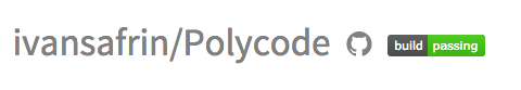 Polycode's tweet image. Hello, Travis CI.