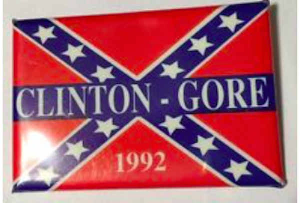 theblaze's tweet photo. .@HillaryClinton not talking about ’92 Clinton-Gore Confederate campaign button: http://t.co/dukd41FmQT http://t.co/UxLdjy5IMx