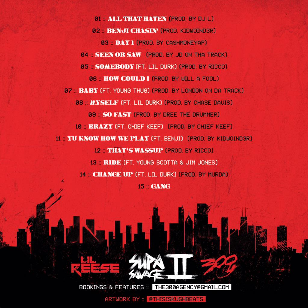 LilReese300's tweet photo. The correct order for the Tracklist had make some changes 💯💯💯 http://t.co/3X55lyqoZP