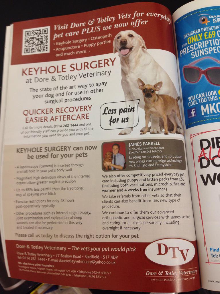DaniiBooth's tweet photo. Every day pet care , referrals and now keyhole surgery why would you go anywhere else ? Xx http://t.co/YCD2nFye80