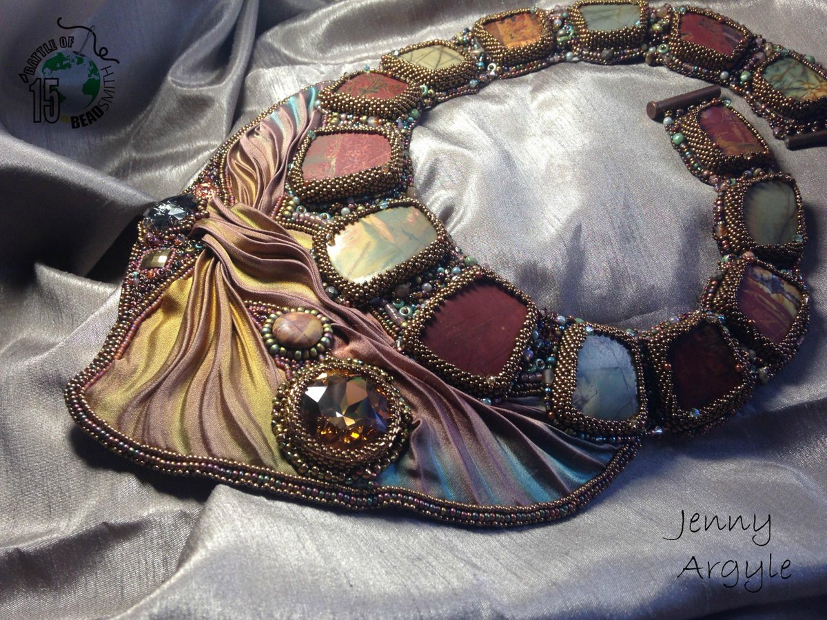 madaboutmaths's tweet image. Here is my design 'Lost in a Desert!' -  Battle of the Beadsmith 2015 facebook.com/groups/4196362…