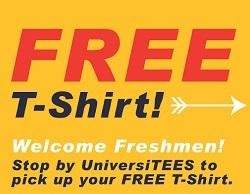 Gameday_KSU's tweet photo. Freshman, get a free t-shirt from @UTEESKent in your DKS Booklet! #KSUbelong #KSU19 #FlashesForever #KentStateDKS http://t.co/U29OS95hfo