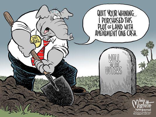 FCVoters's tweet image. Editorial: Real rip-off for Real Florida on.pnj.com/1MVkws8 via @pnj #Amendment1 #FLvoters