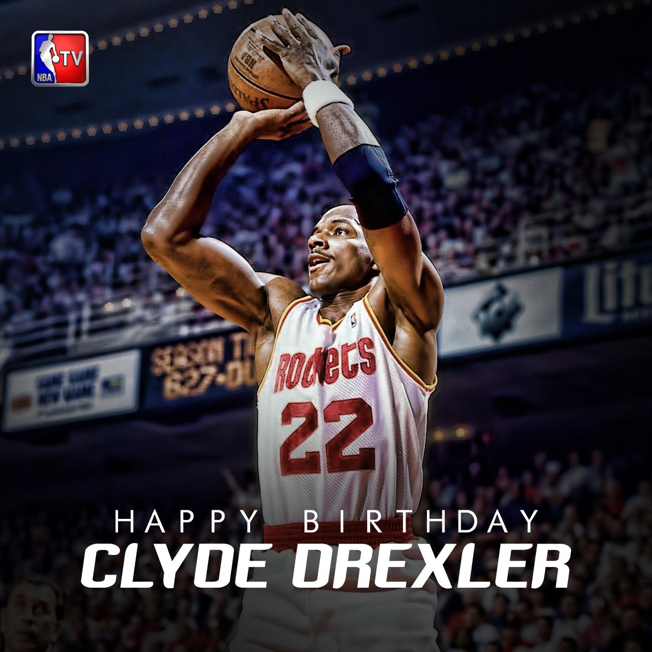 Happy Birthday to 10-time All-Star Clyde Drexler! 