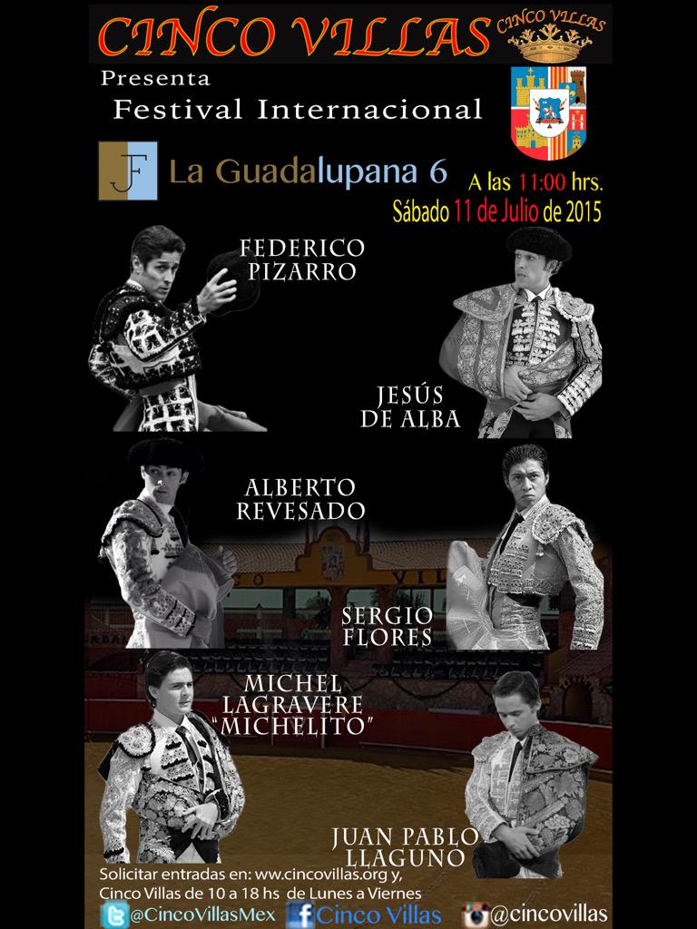 CincoVillasMex's tweet photo. @jesusdealba2 RT Cartel del Festival Internacional en Cinco Villas. Julio 11,11am http://t.co/mz1pqxyeXk http://t.co/pAeJK8uh3n