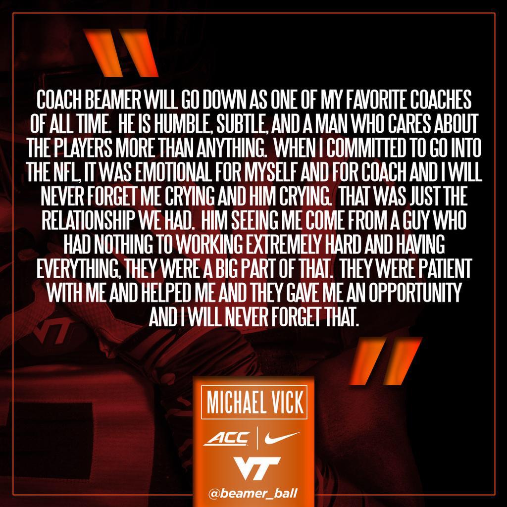 . <a href="/MikeVick/">Mike Vick</a> returns to Va. bit.ly/1RqCzI4 #hokienation