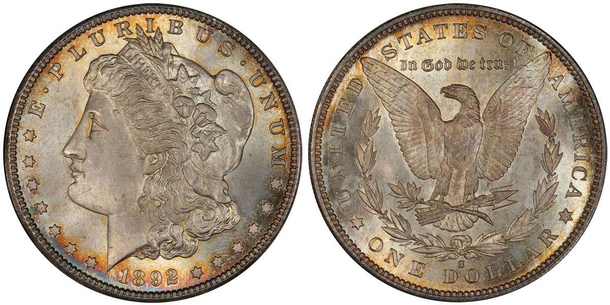 LegendAuctions's tweet photo. #RegencyAuctionXII Highlight - $1 1892-S PCGS MS67 CAC EX ELIASBERG (EST: $400,000.00+) BID: http://t.co/7vWn2mebWf http://t.co/MQx9g9nn90