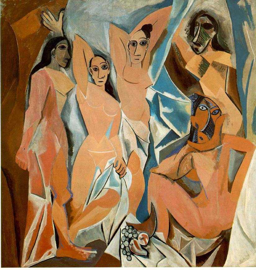 marta10mn's tweet photo. #Miobrafavoritatema8 @artesigloXX es "las señoritas de Avignon" de P. Picasso (1907) http://t.co/d0m6Bq3sOe