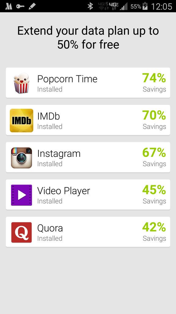 Installed #Operamax and these apps are my top #DataEaters