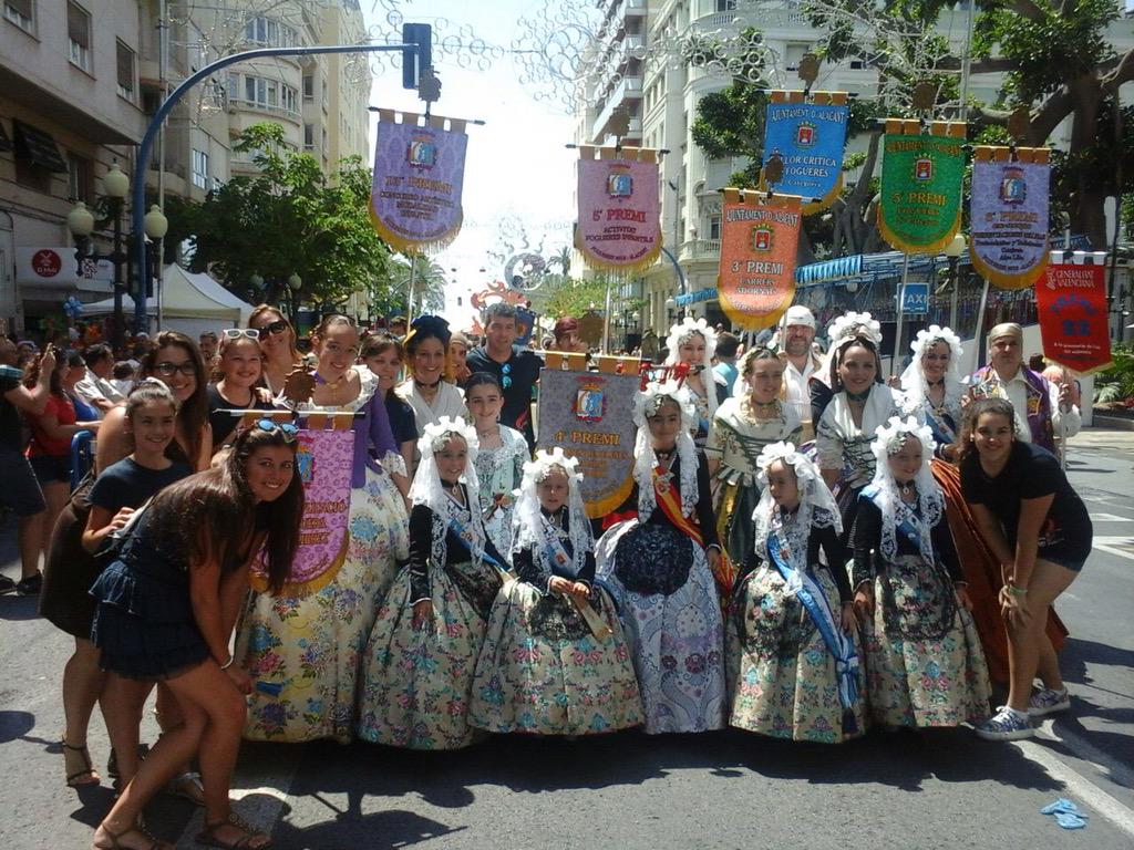 Nuestra comisión está mañana en la recogida de premios