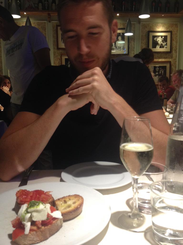 josangster's tweet photo. Treating my man to something classy....when in Rome! http://t.co/qHdjLJl9MC