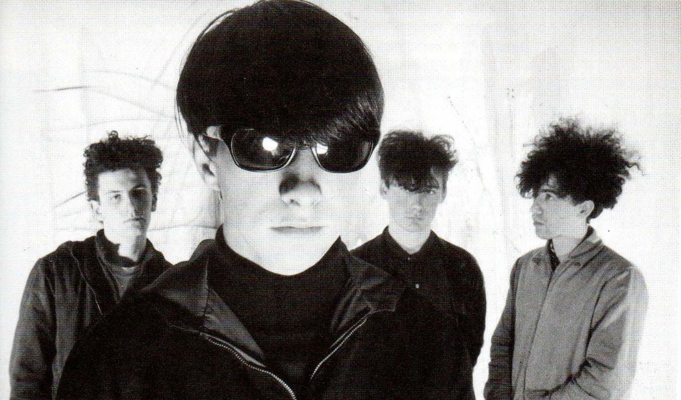 Happy Birthday Bobby Gillespie, up front in this early Jesus And Mary Chain promo pic 