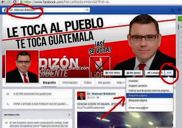 MixcoBran's tweet photo. #TeRechazamosManuelBaldizon y te haremos una campaña contra cualquier fan page del #PartidoLider #AmilcarNoTeToca http://t.co/kT7XfDohOL