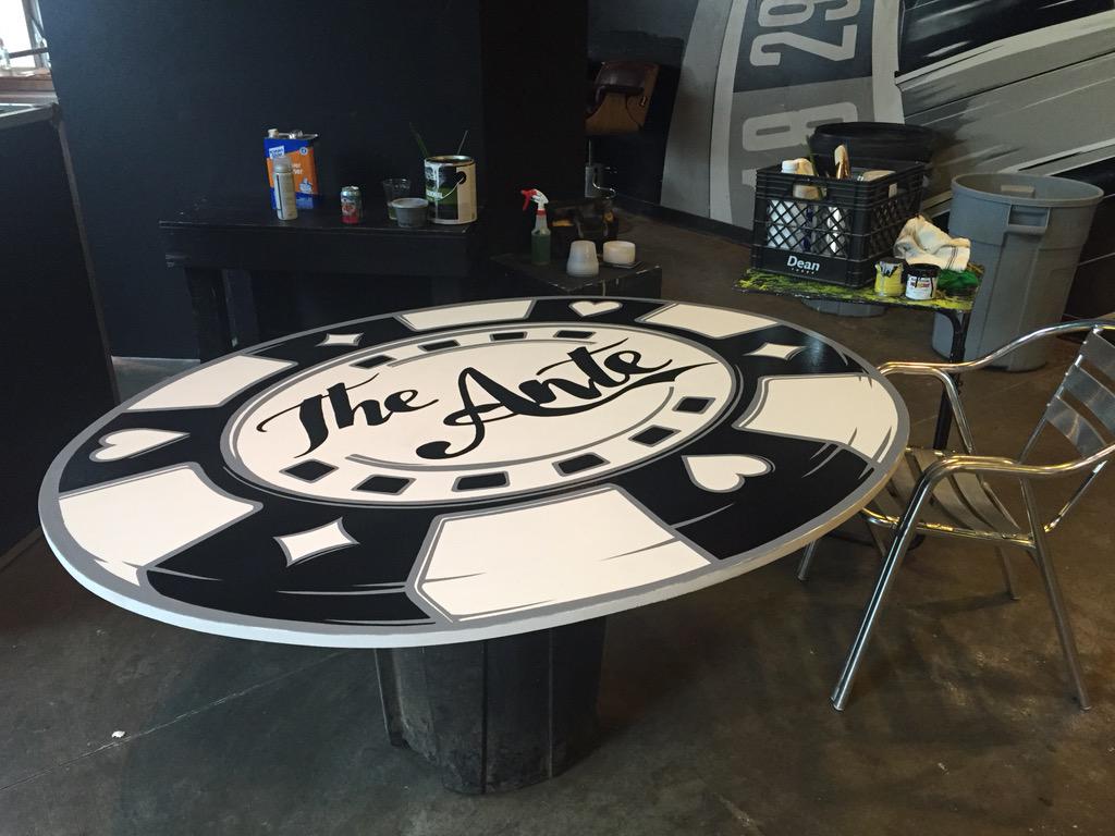 mainstreetannex's tweet photo. Outdoor sign almost complete. Just needs to be sprayed with protective varnish. #Rebranding http://t.co/Z8QBSVSJYG