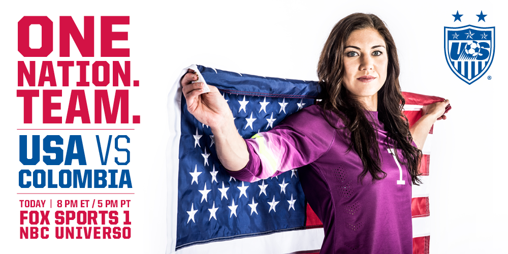 hopesolo's tweet photo. #NowItGetsReal #USAvCOL #USWNT #SheBelieves http://t.co/TIiMMCUGc1