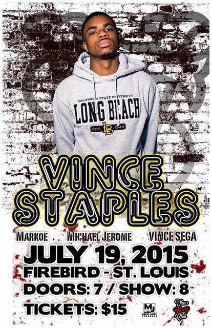 iamSEGA's tweet photo. Tickets are on sale now ! Come check out @vincestaples &amp; I July 19th in St.Louis 🔥 http://t.co/oEXNVltmkE