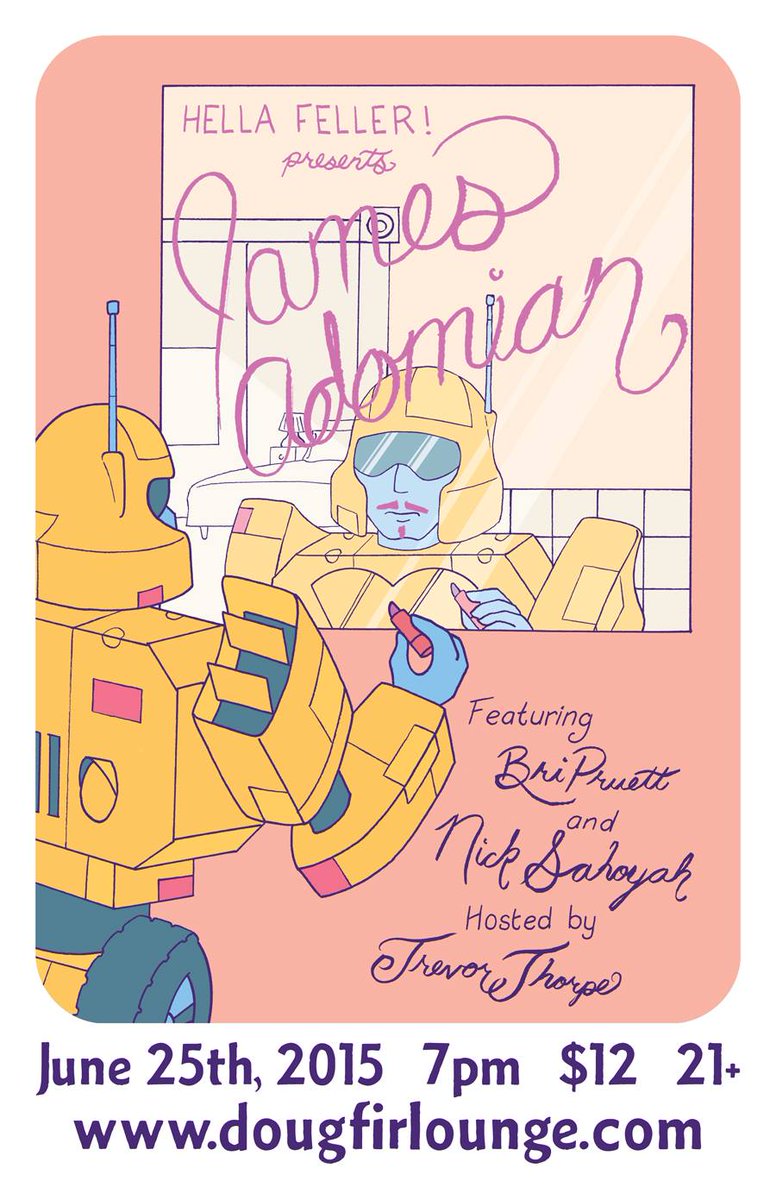 See one of <a href="/TheAdvocateMag/">The Advocate</a> ​'s Top 40 Under 40, James Adomian at <a href="/DougFirLounge/">DougFirLounge</a> Thurs --> shar.es/12QdaS