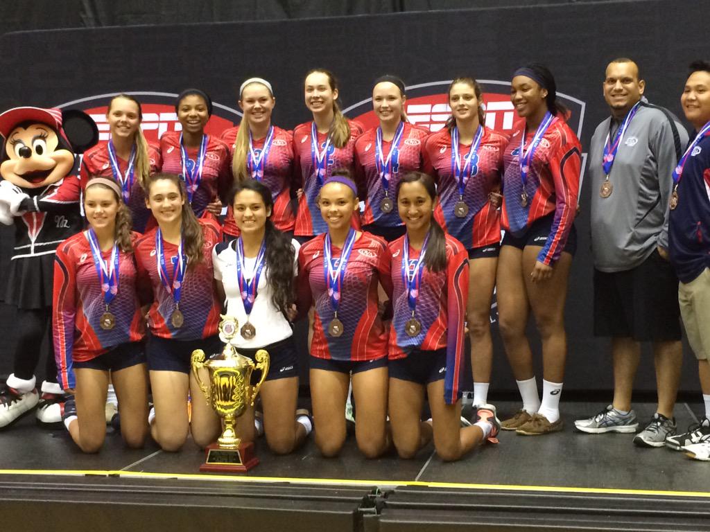 OTVAvolleyball's tweet photo. #16Asics takes home the bronze medal in #18Club!! #OVAvb #AAUVBNatls #OVAfamily @PrepVolleyball http://t.co/LagKnptXEO