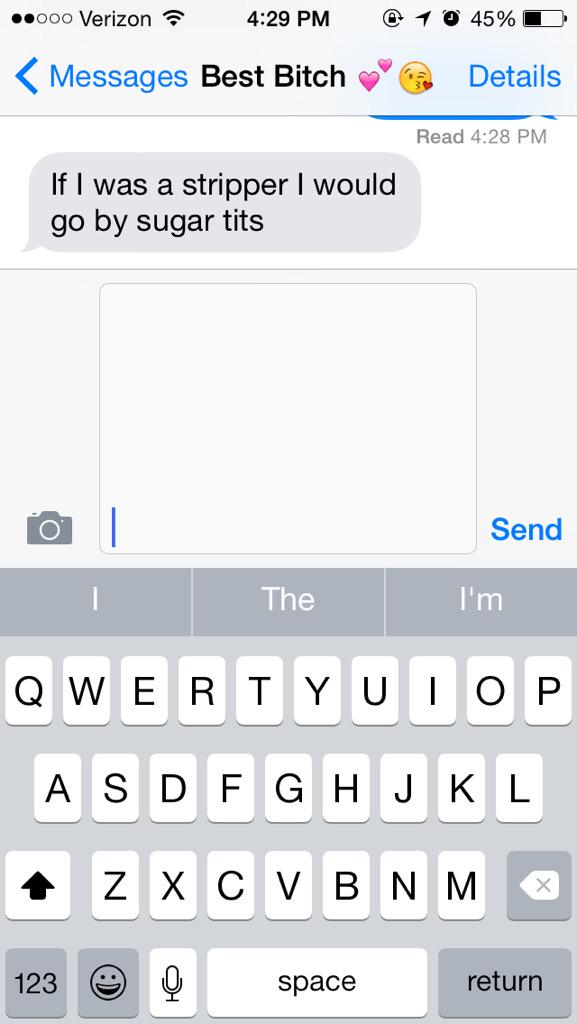 Abbsford's tweet photo. This is the kind of stuff Sarah sends me... This is what I have to deal with daily http://t.co/6o7lzolZRl