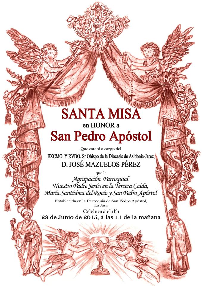 terceracaidasan's tweet photo. Domingo 28 de Junio, Misa en honor a San Pedro, oficiada por el Sr. Obispo D. José Mazuelos http://t.co/yxZXDc4xos http://t.co/B15x8CAtbs