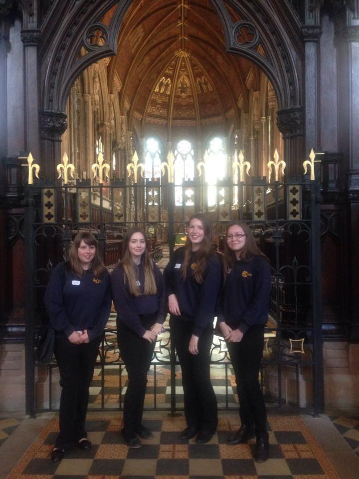 AbbeyMathsAC's tweet photo. 4 of our top female Mathematicians visited @Cambridge_Uni for the 'Women Count' event. #WomenInSTEM http://t.co/7K2lF67vOB