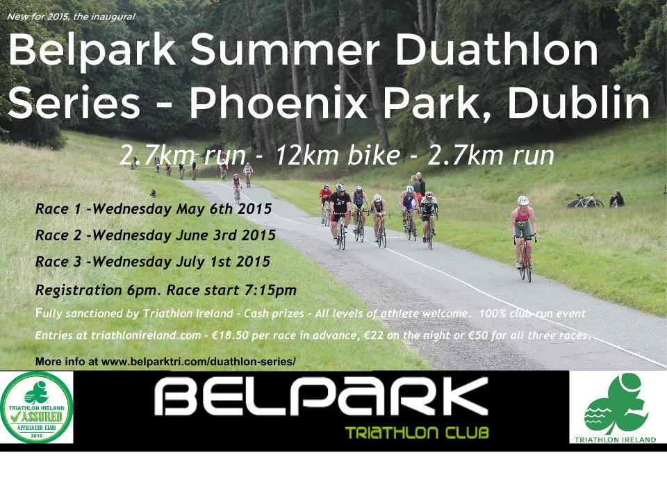 COMPETITION TIME! Free entry to our 1st July Duathlon in the Phoenix Park. Simply RT by 30-Jun belparktri.com/duathlon-series