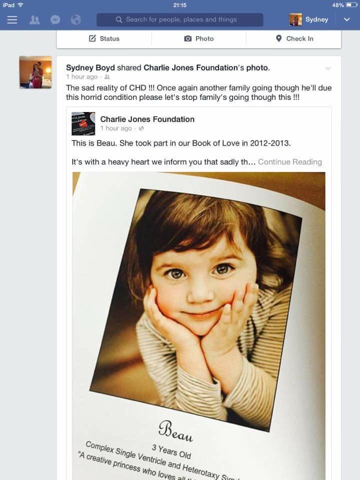 beach_oliver's tweet photo. #PRAY for Beau and her family xx #CHD http://t.co/jI9VAM7euY