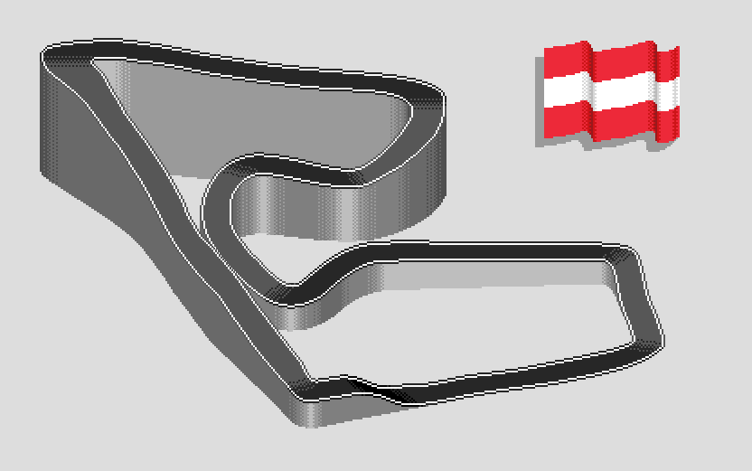 Adam Falconer The Red Bull Ring Layout In 2x Elevation And False Track Width All In Pixels F1 Austriangp Pixelart Http T Co Exebcxevpw Twitter