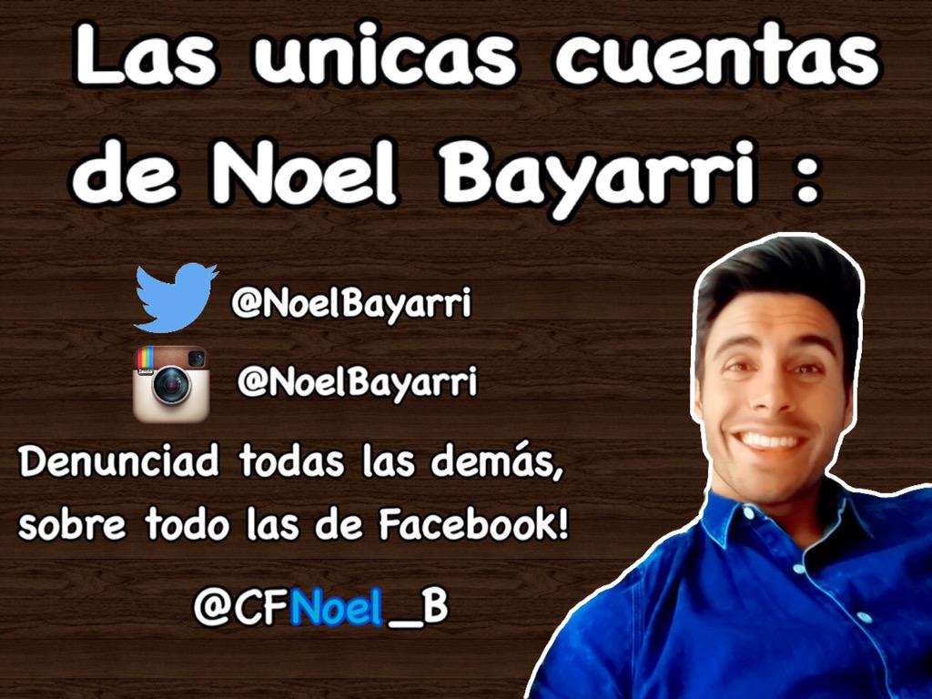 CFNoel_B's tweet photo. Las únicas cuentas oficiales de @NoelBayarri RT!! http://t.co/EdF6AzqG2d