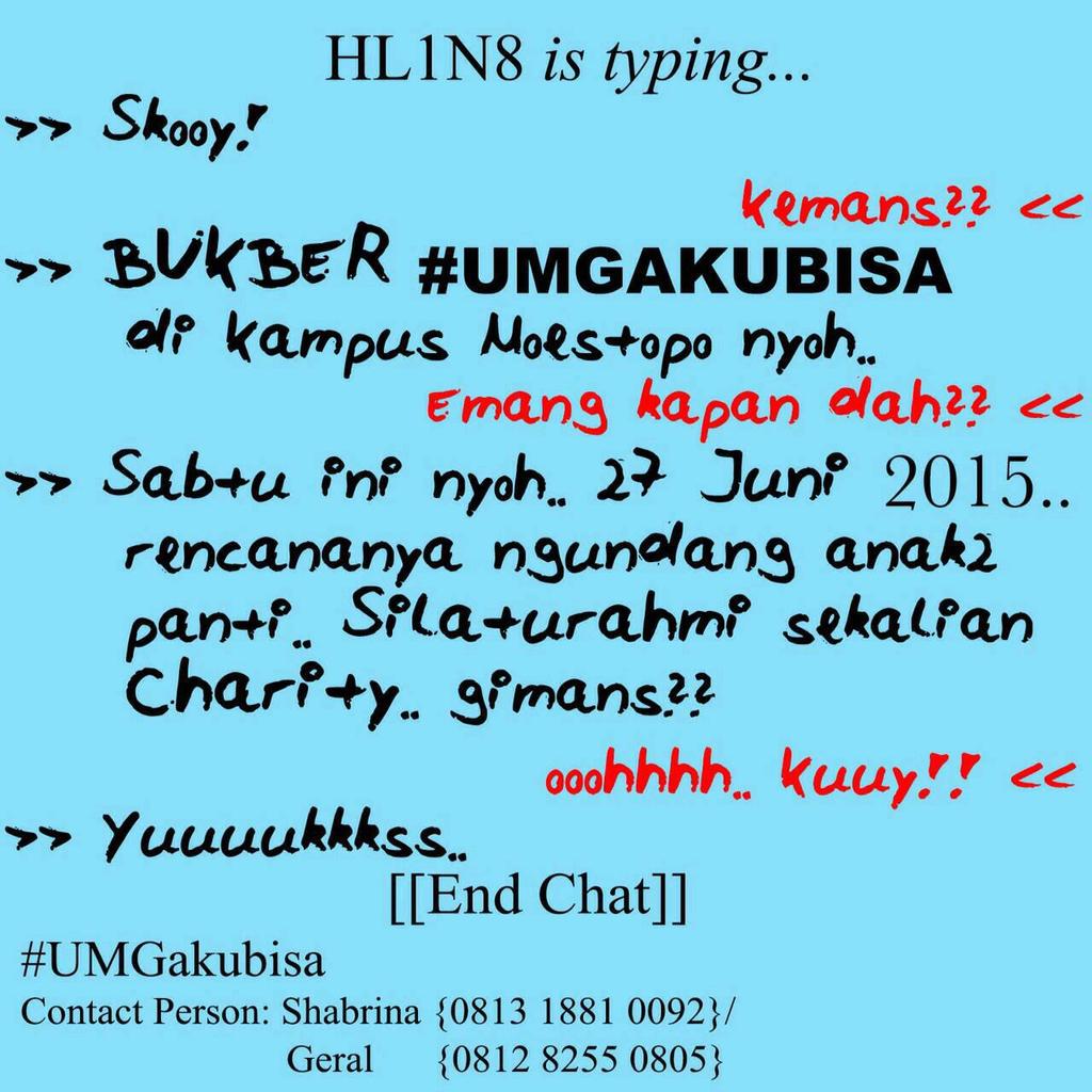 Under Moestopo Ground present!

#UmgAkuBisa 
@HangLekir 1 No: 8, 27 juni 2015

-Buka bersama
-Kids creativity project