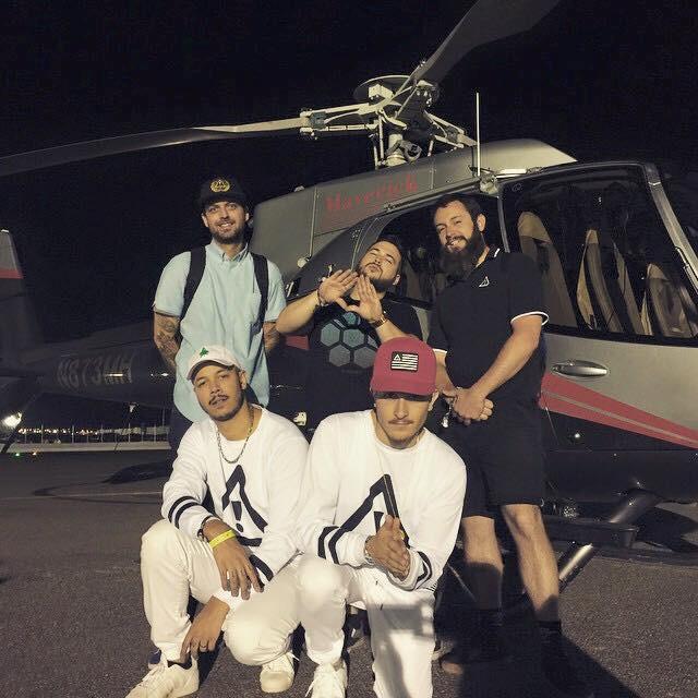 FLOSSTRADAMUS's tweet photo. WE COULDN'T DO THIS W/ OUT OUR CREW! S/O @thisisdonut, @mwgeorgemgmt, JAMES DEAN, &amp; @mikeestacio FOR THE HARD WORK! http://t.co/1MvK8mn82J