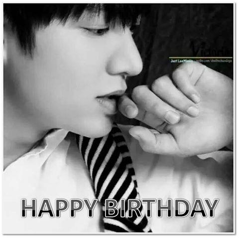 Happy birthday (28 years old) oppa Lee Min Ho 