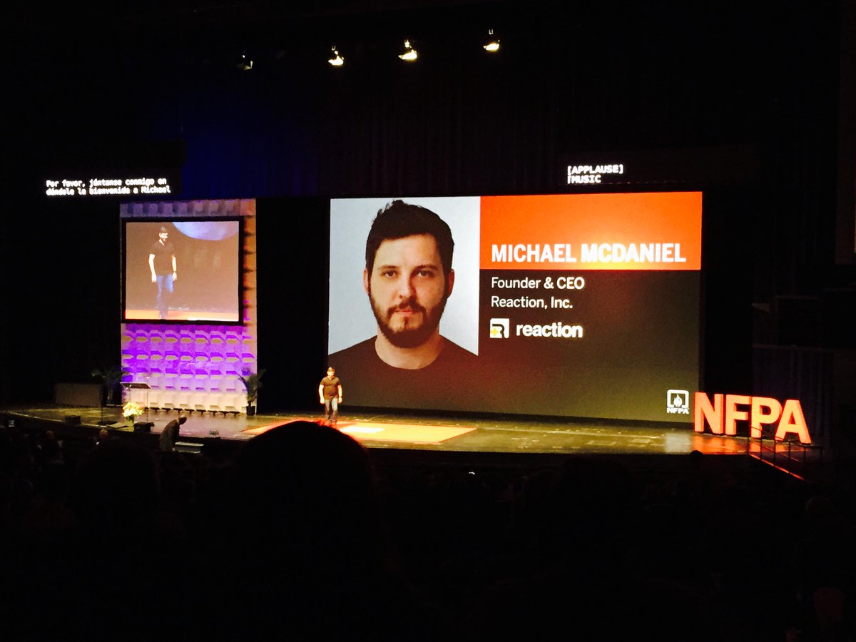 ReactionHousing's tweet photo. Exciting to see our CEO @mcdanyel and @TeamRubicon's COO take the #NFPAConf stage today! You rock @harbaughTR!#nfpa15 http://t.co/9uhD1AtyUI