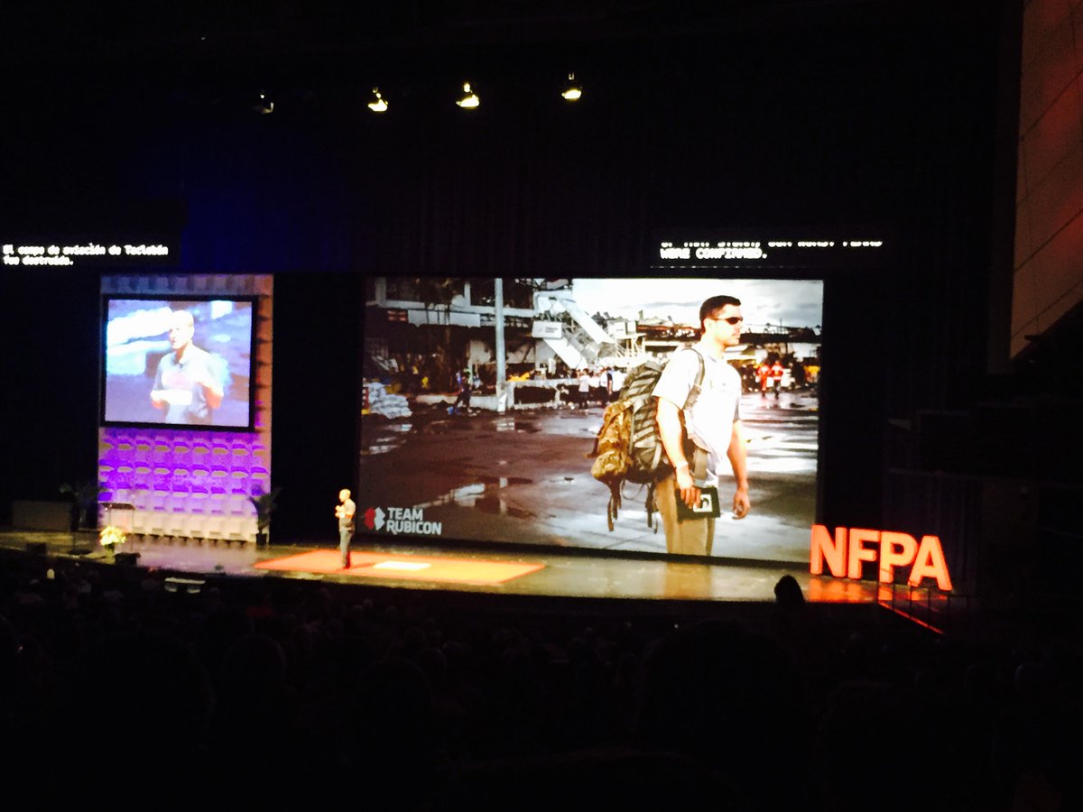 ReactionHousing's tweet photo. Exciting to see our CEO @mcdanyel and @TeamRubicon's COO take the #NFPAConf stage today! You rock @harbaughTR!#nfpa15 http://t.co/9uhD1AtyUI