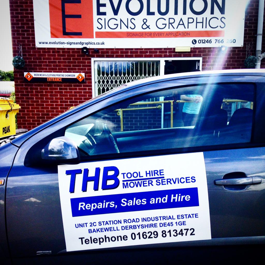 Evolution Signs on Twitter signage