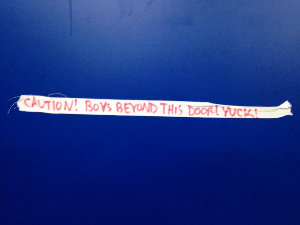 HockeyTrainer77's tweet photo. 20 years as a Hockey Staffer and this by far the best door sign I've ever seen @zug2015 #sharedaccommodations http://t.co/7BA03UZdzi