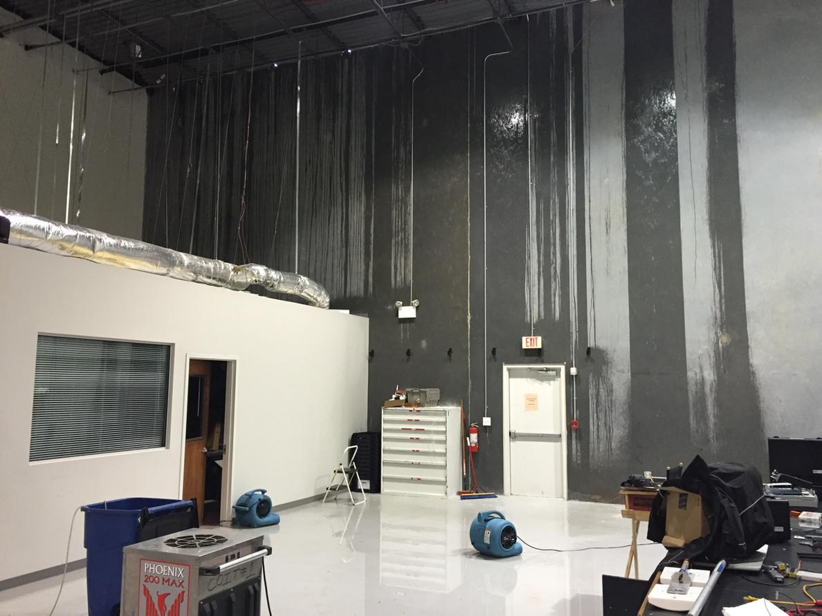 ChrisDolack's tweet image. It even rains @WorldofOutlaws office.