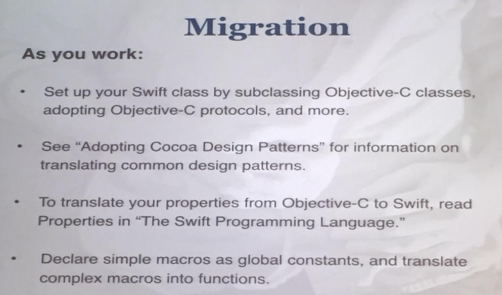 EmilSafier's tweet image. #iOSSwift.  Migration from Objective C to SWIFT :  some resources