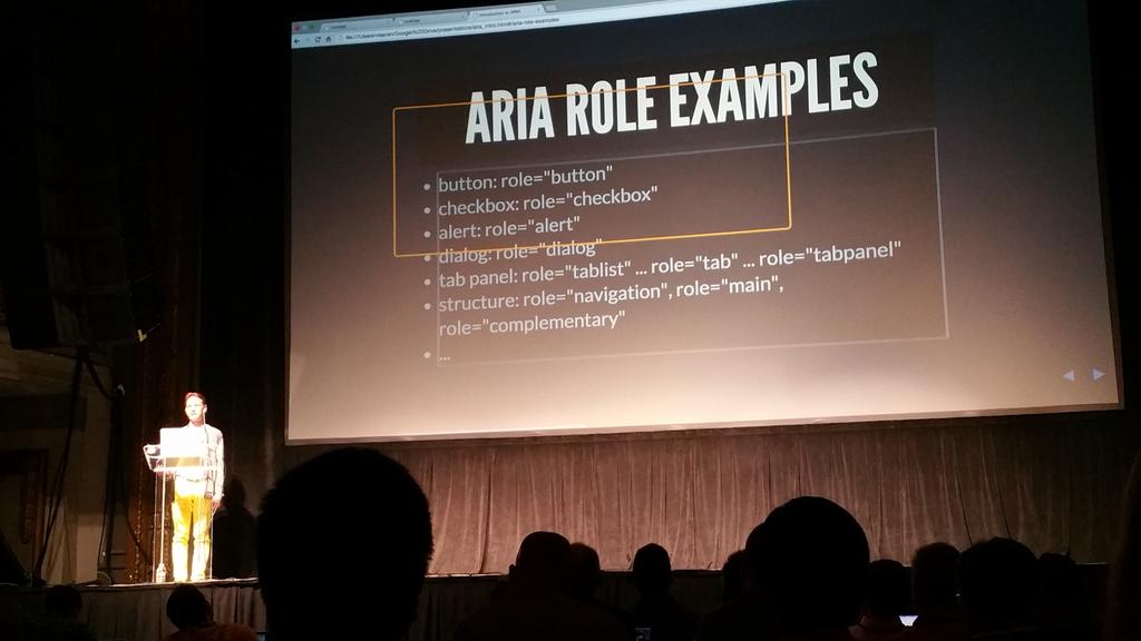 peripheralcyn's tweet image. What is Aria?? #accessibility @vick08 #jquerysf