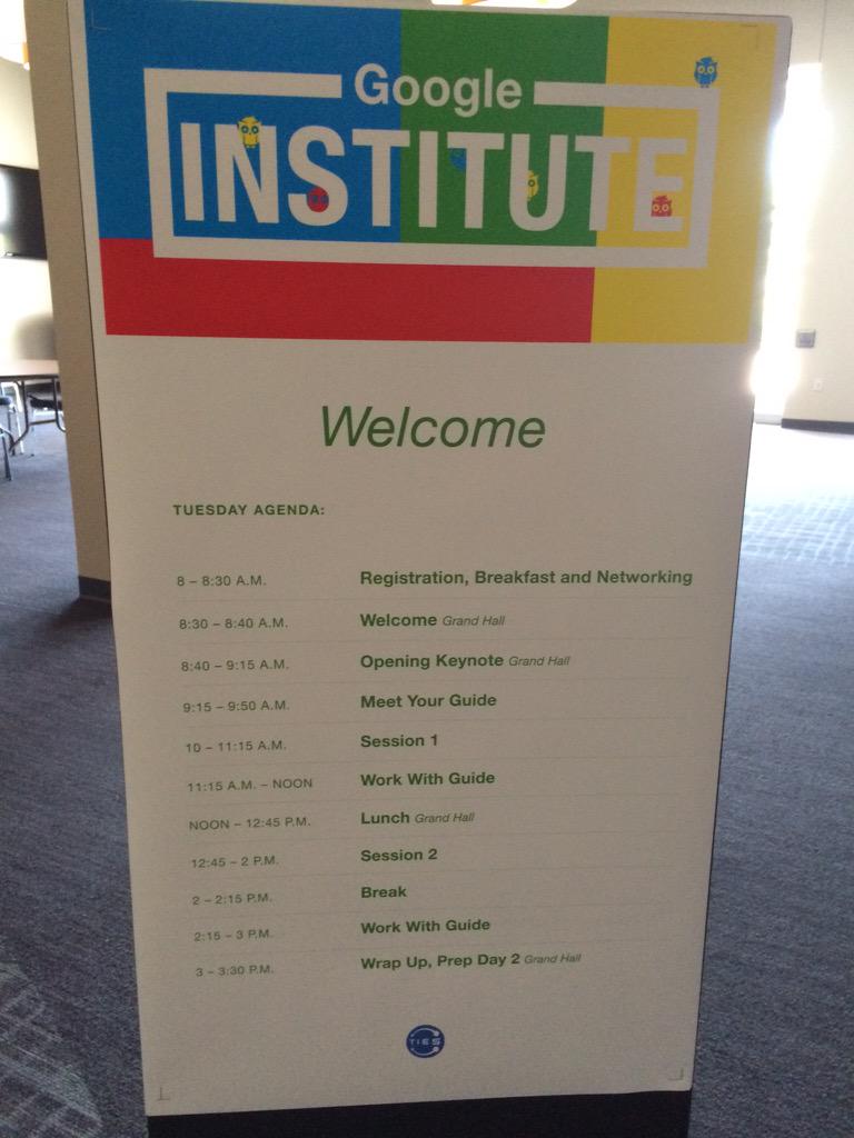 sourcewelltech's tweet photo. All set for #googleinstitute tomorrow! It's going to be an amazing two days of guided learning. http://t.co/Q2OgKxrMsz