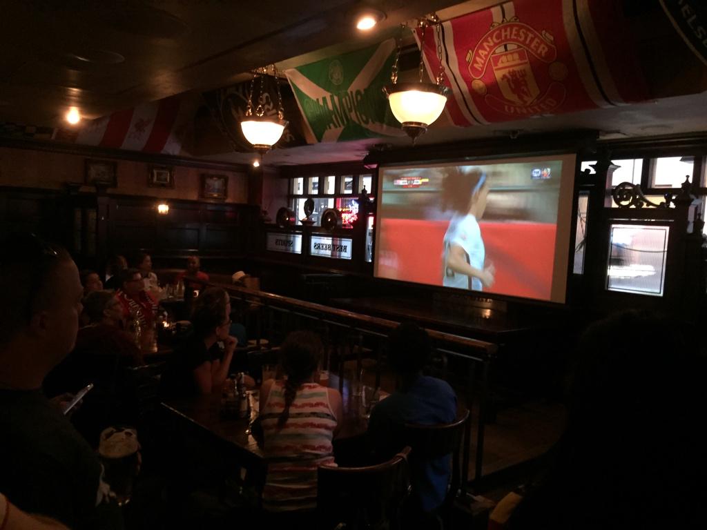 Watching the World Cup with friends at #FadoPhilly @_KateSweeney @fadojackie @FadoMolly