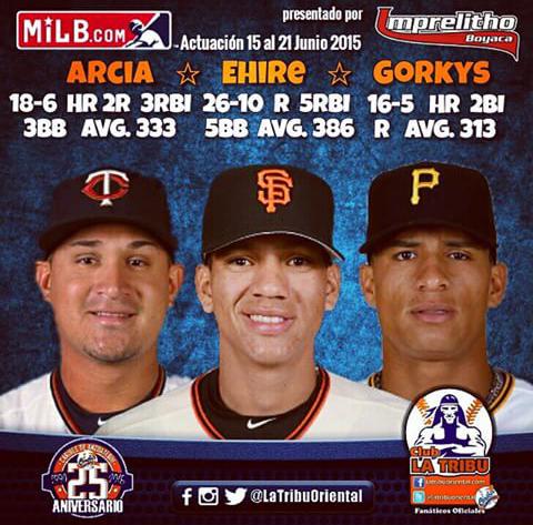 #InfoTribu | Presentada por #ImprelithoBoyaca. Actuación semanal de | <a href="/arciaoswaldo/">Oswaldo Arcia</a> | @Ehire21 | <a href="/GorkysHernandez/">Gorkys Hernandez</a> |