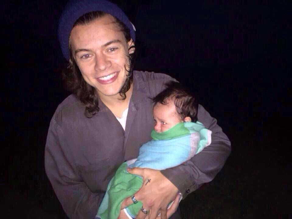 Look at my son Matthew, kittens.