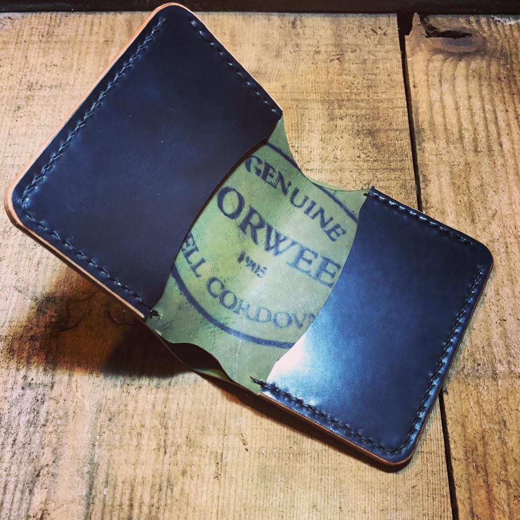 anchoredthreads's tweet image. We are super stoked on these wallets! Hand crafted with the highly sought after Horween Shell Cordovan!