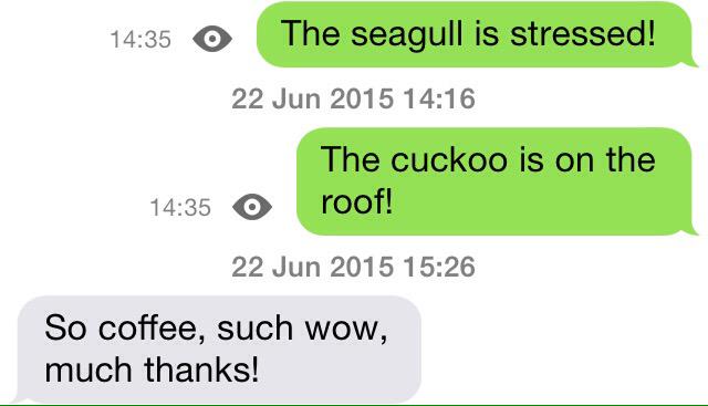 alech's tweet image. Der @drunkgermans und ich haben Spaß bei der Arbeit :) #kaffee #codewords #opsec #officeleaks